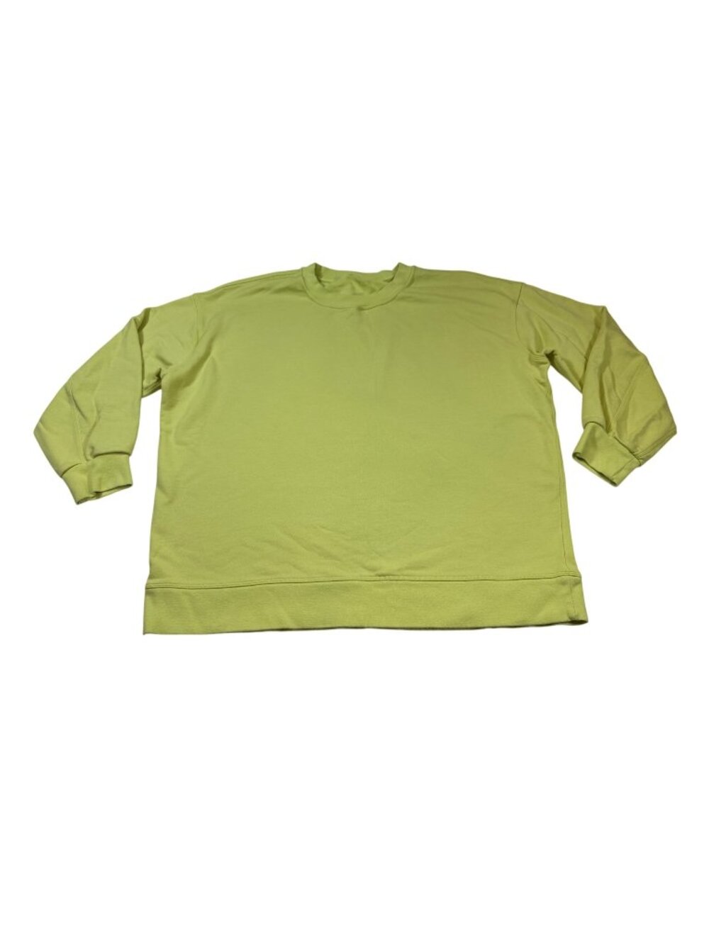 Lululemon Crewneck Sweatshirt In Neon Yellow Size XL (X923)